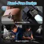 3-LED Mini Rechargeable Portable Flashlight – High Brightness - Image 2