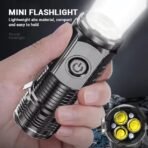 3-LED Mini Rechargeable Portable Flashlight – High Brightness