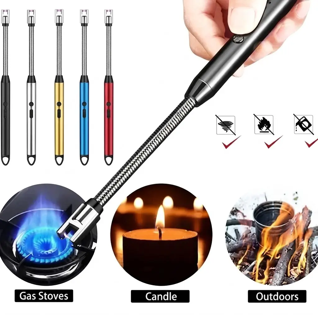 Portable & Rechargeable Electric Lighter (2) Pack of 3 Portable & Rechargeable Electric Lighter - Image 1