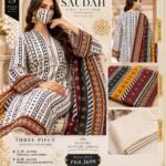 Saudah Premium Lawn 3 Piece Unstitched Suit P-5