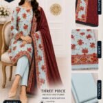 Saudah Premium Lawn 3 Piece Unstitched Suit P-10