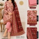 Saudah Premium Lawn 3 Piece Unstitched Suit P-12