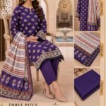 Saudah Premium Lawn 3 Piece Unstitched Suit P-1