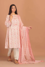 Lawn Digital Print 3-Pcs Suit MZ-101 - Image 3