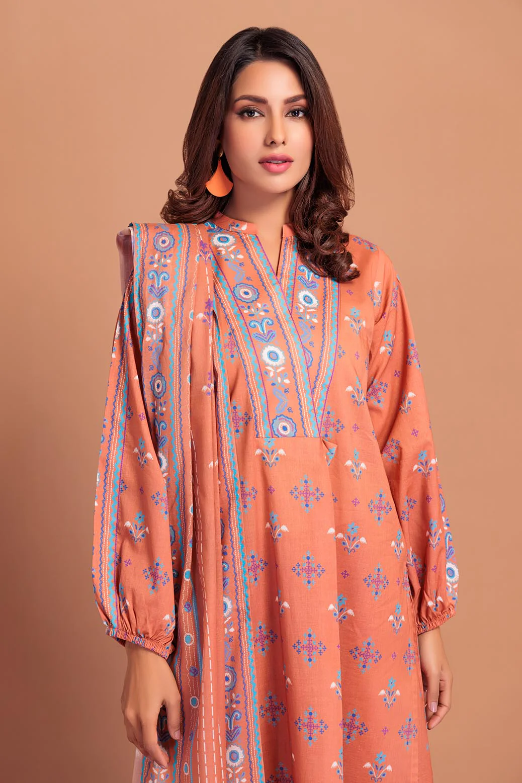 img_0799 Lawn Digital Print 3-Pcs Suit MZ-102 - Image 1